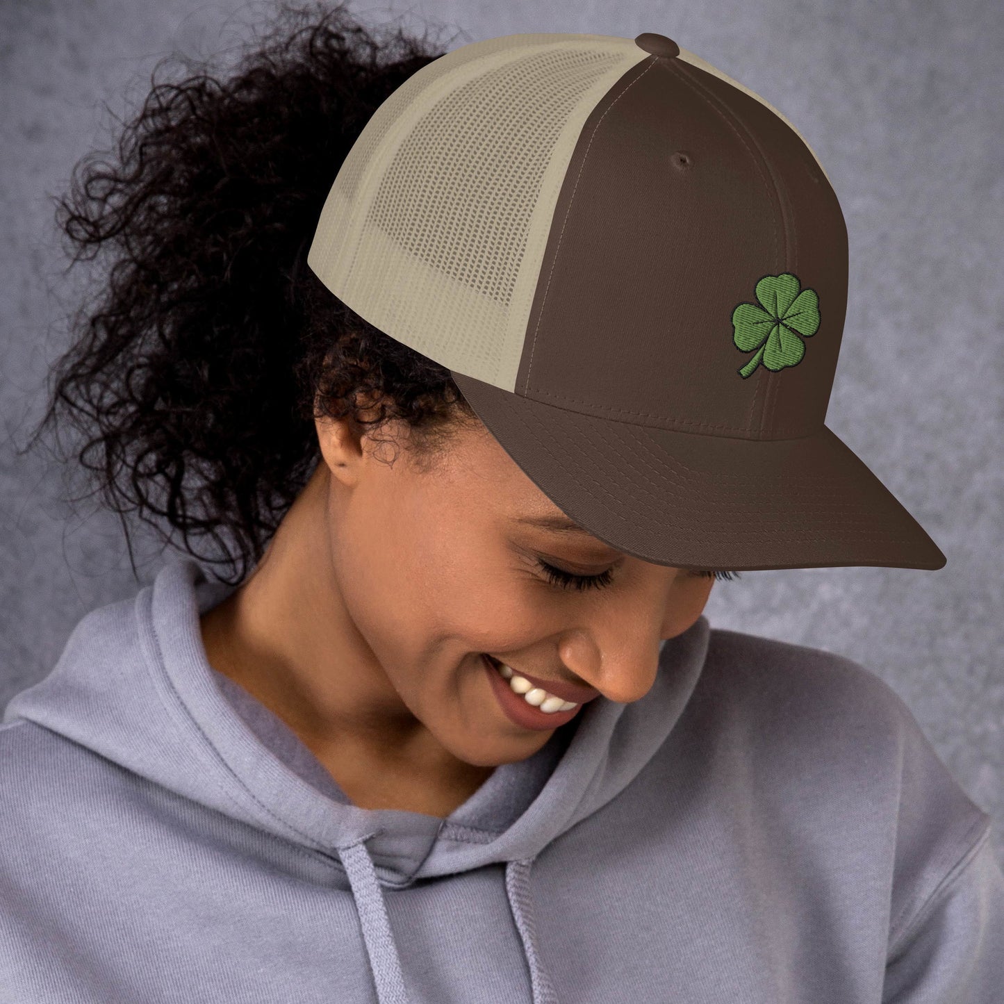 4 Leaf Clover Trucker Cap