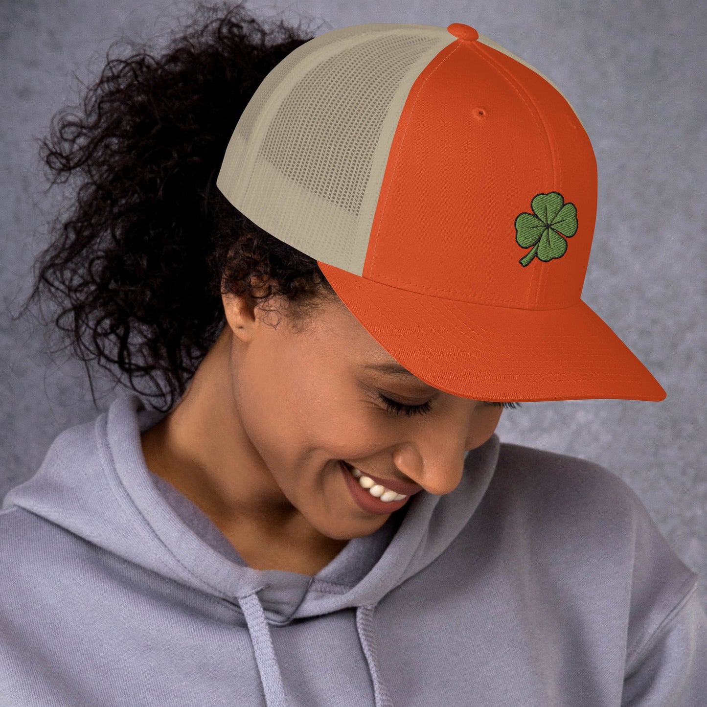4 Leaf Clover Trucker Cap