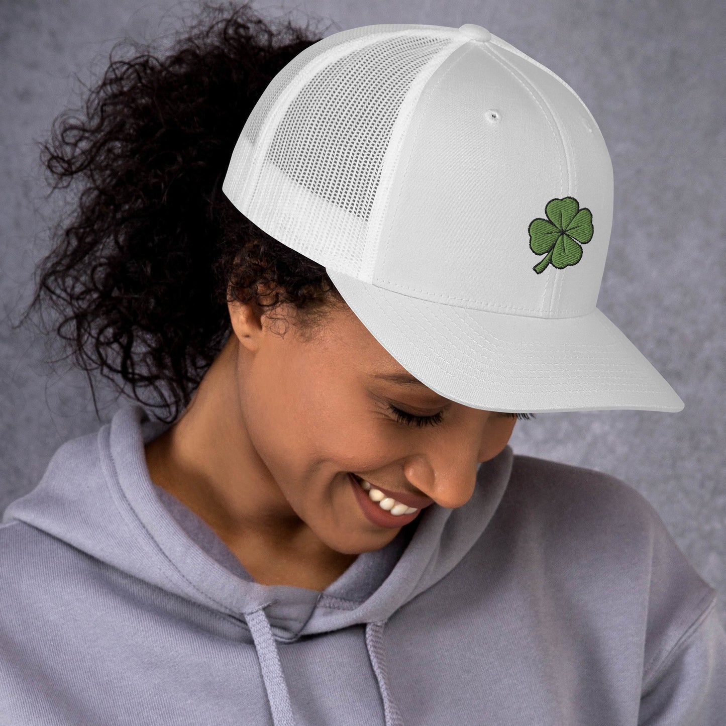 4 Leaf Clover Trucker Cap