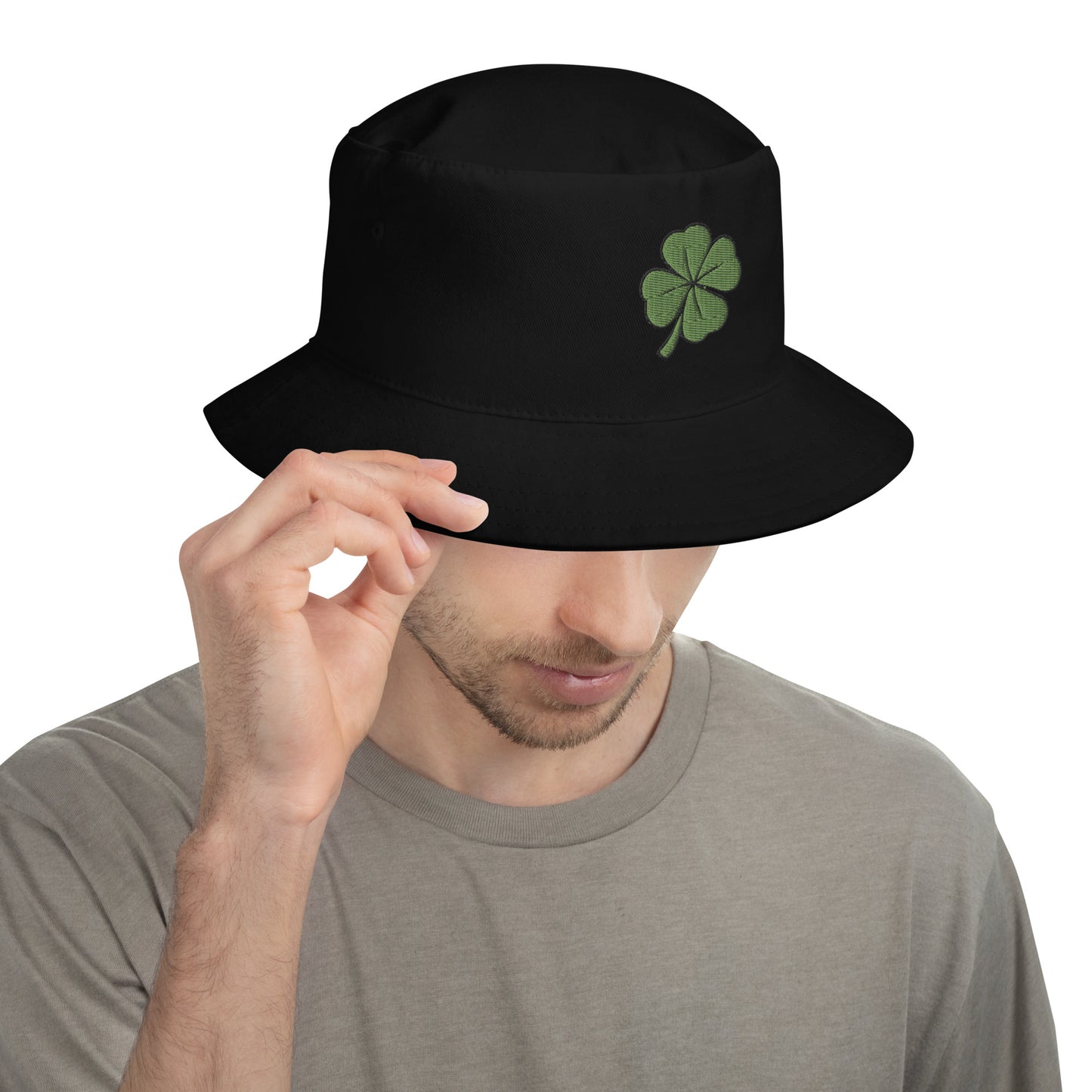 4 Leaf Clover Good Omen Bucket Hat