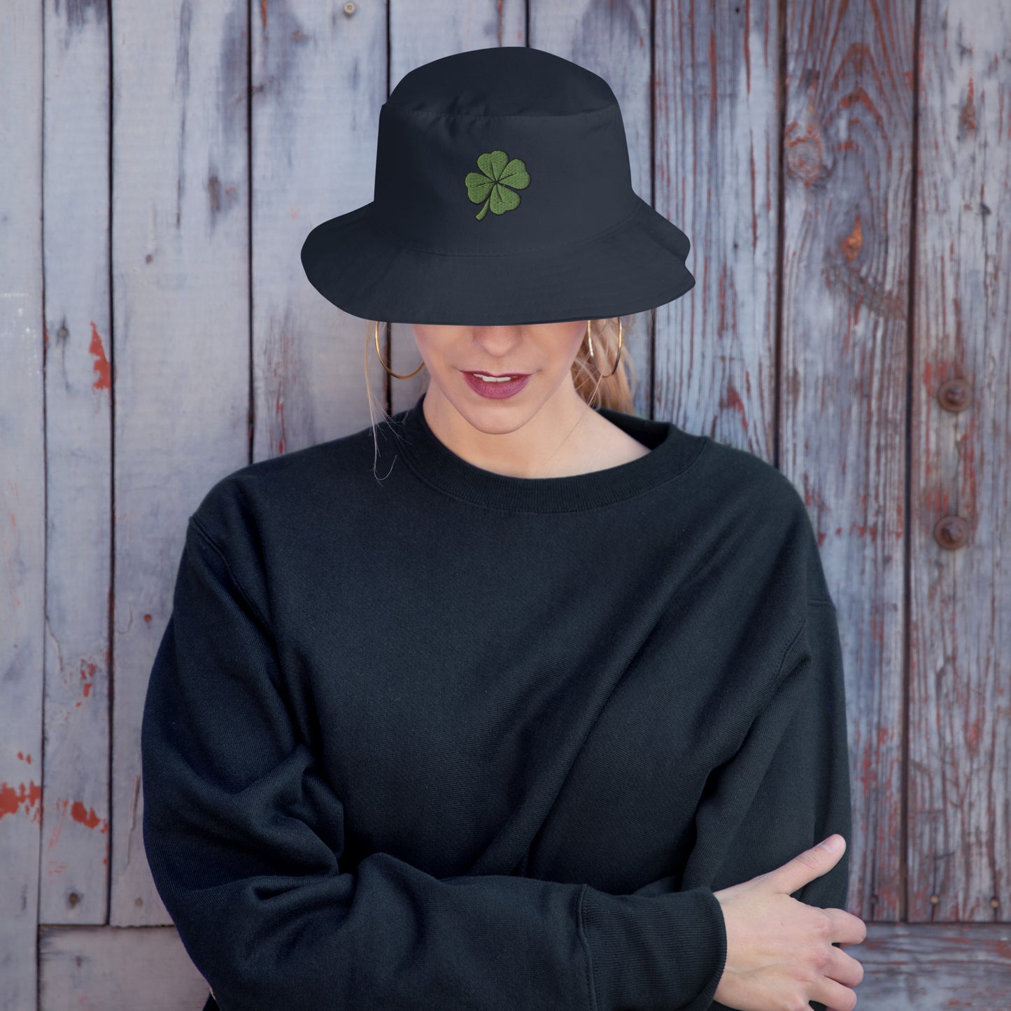 4 Leaf Clover Good Omen Bucket Hat