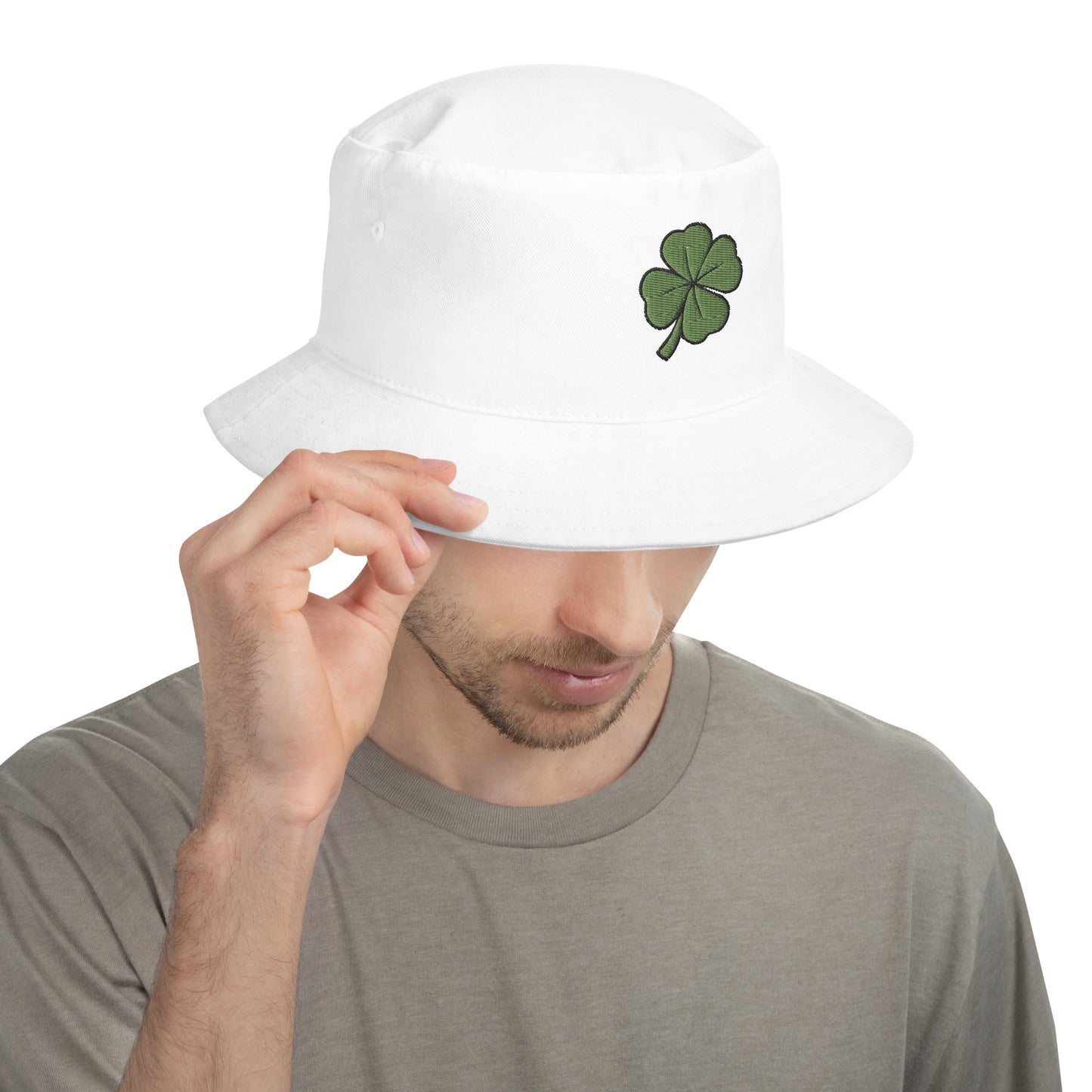 4 Leaf Clover Good Omen Bucket Hat