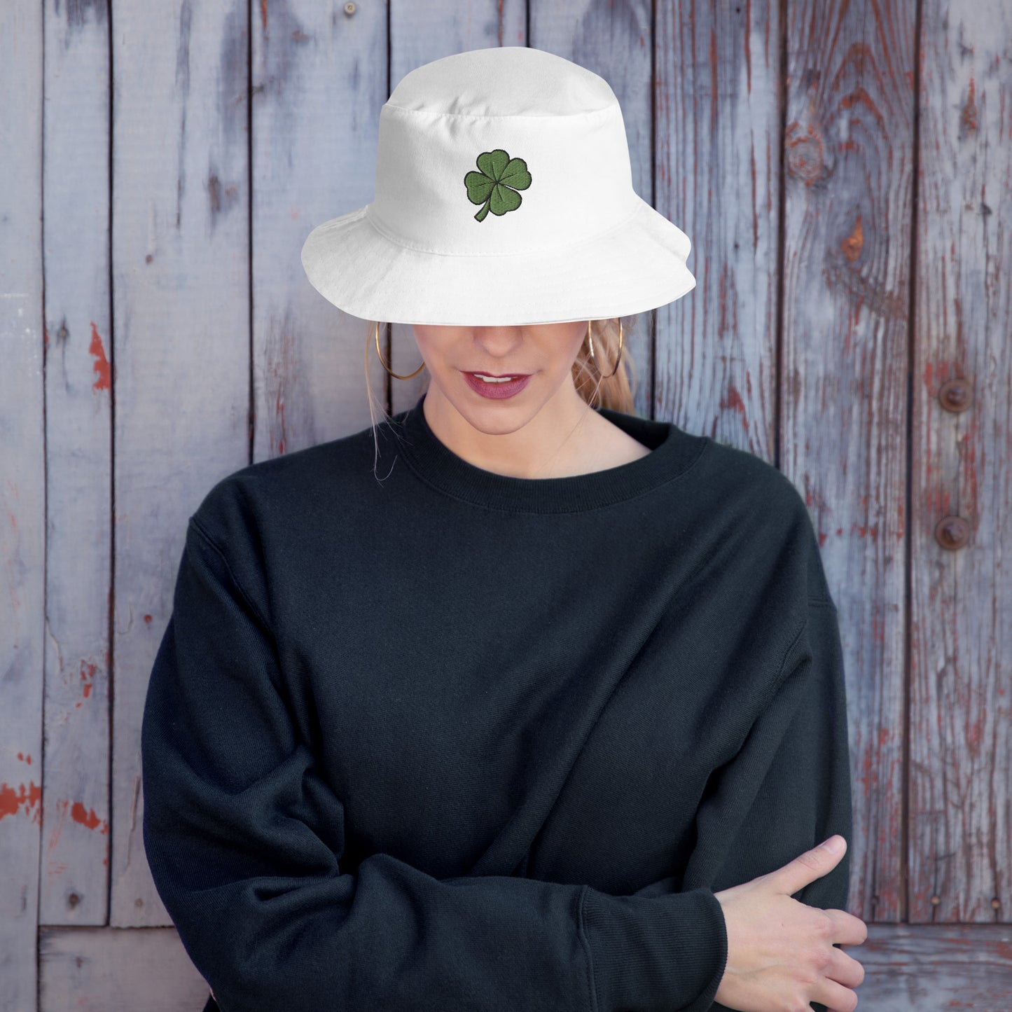 4 Leaf Clover Good Omen Bucket Hat