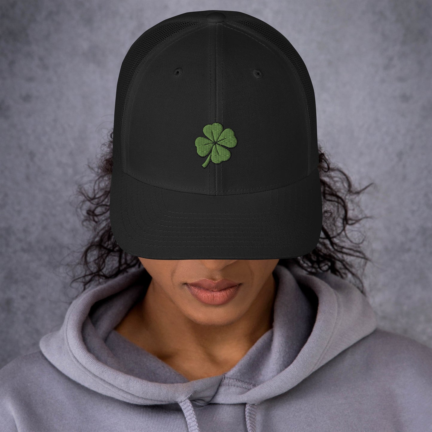 4 Leaf Clover Trucker Cap