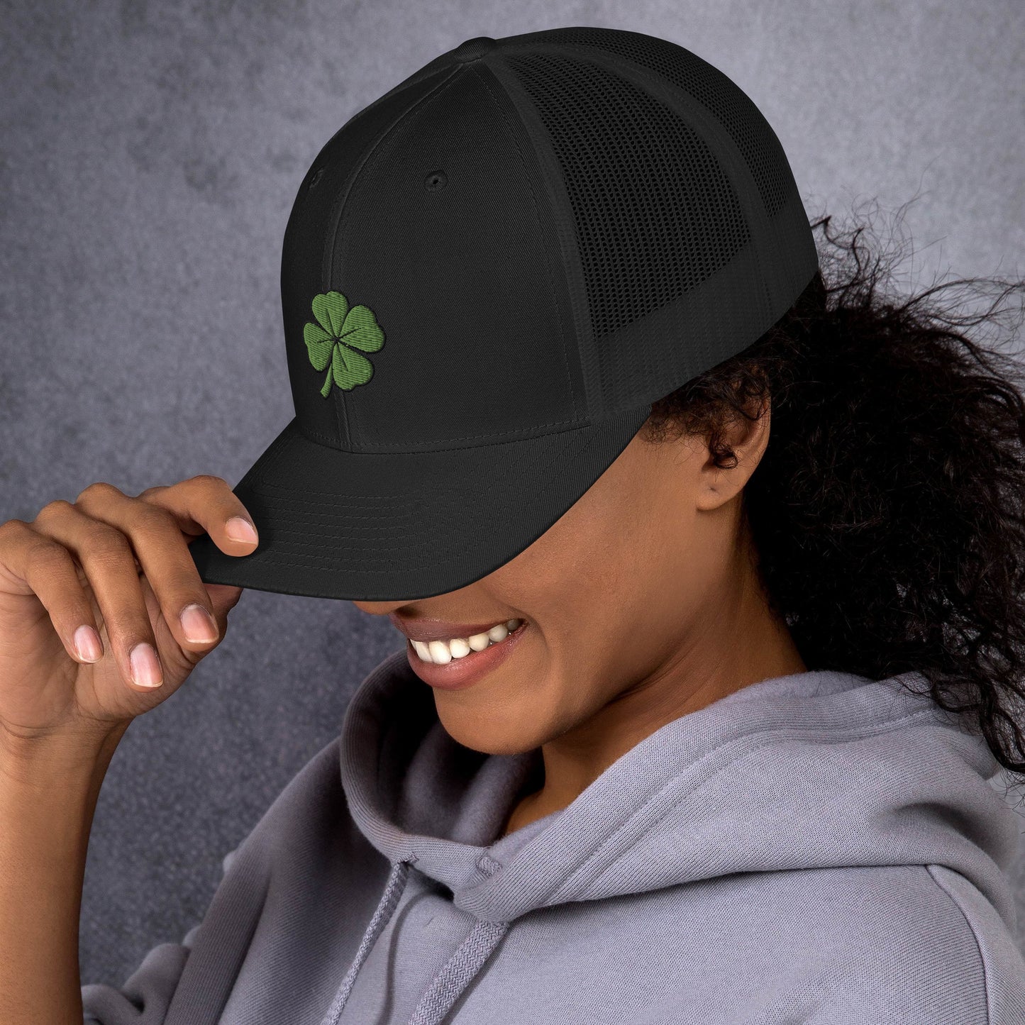 4 Leaf Clover Trucker Cap