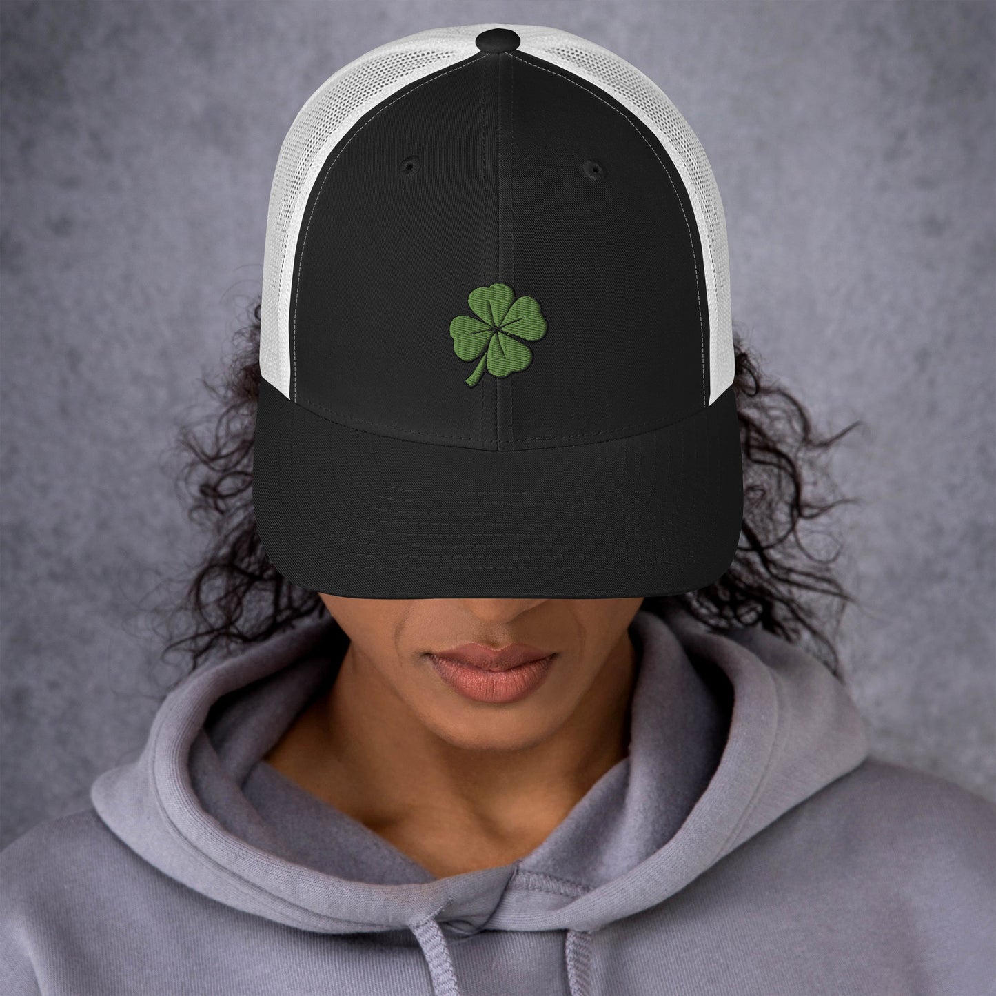 4 Leaf Clover Trucker Cap