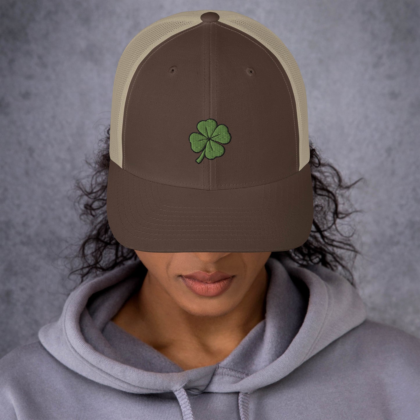 4 Leaf Clover Trucker Cap