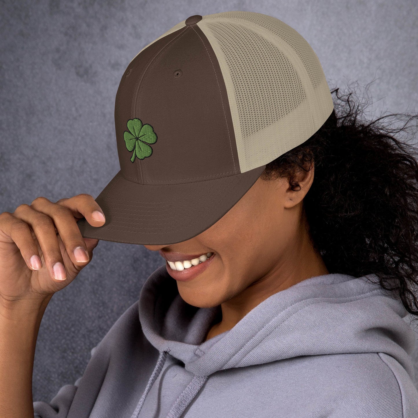 4 Leaf Clover Trucker Cap