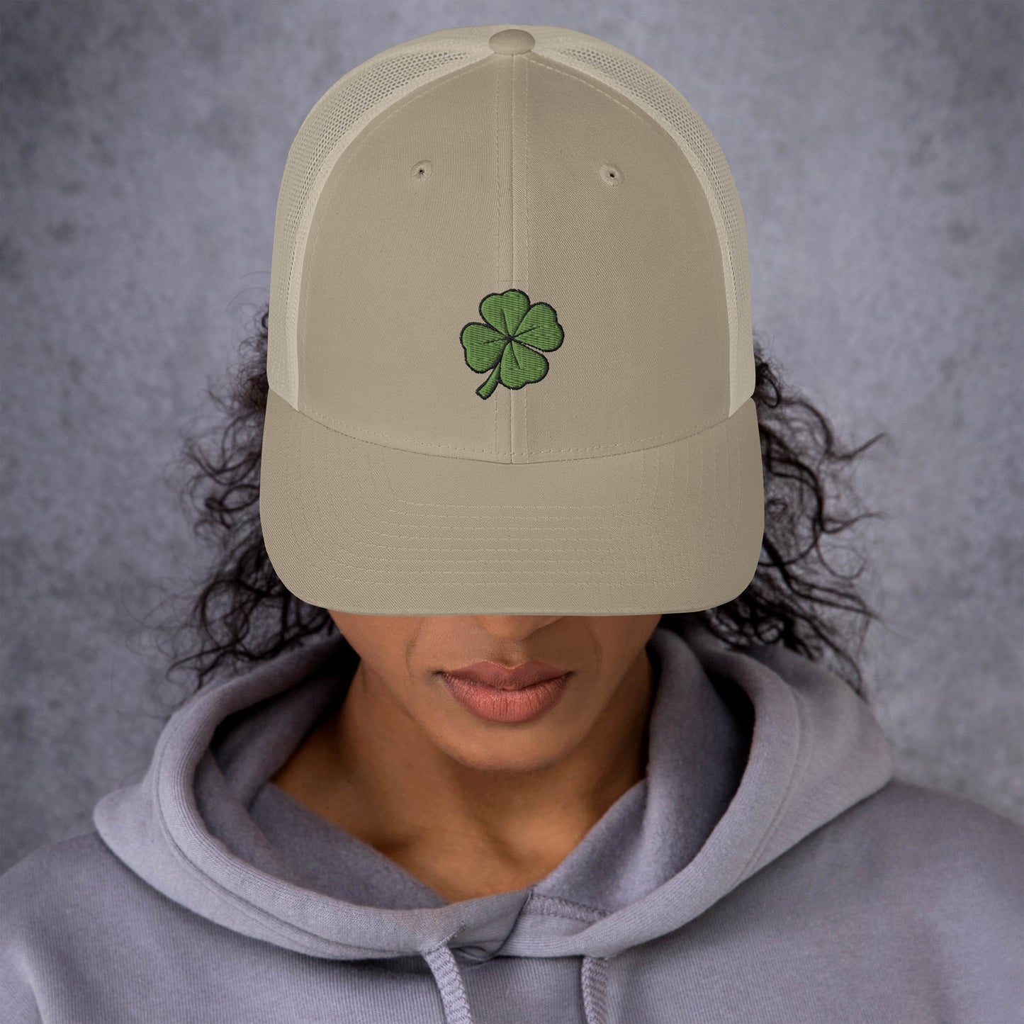 4 Leaf Clover Trucker Cap