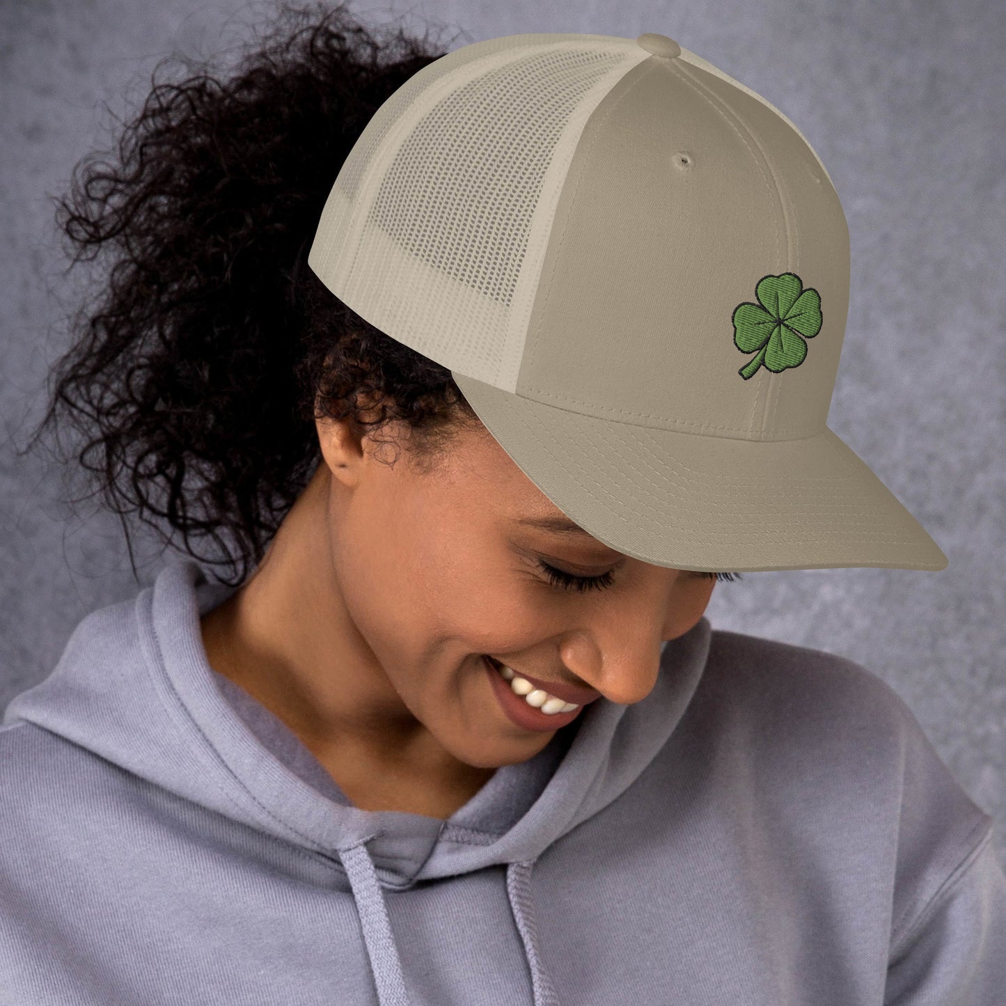 4 Leaf Clover Trucker Cap