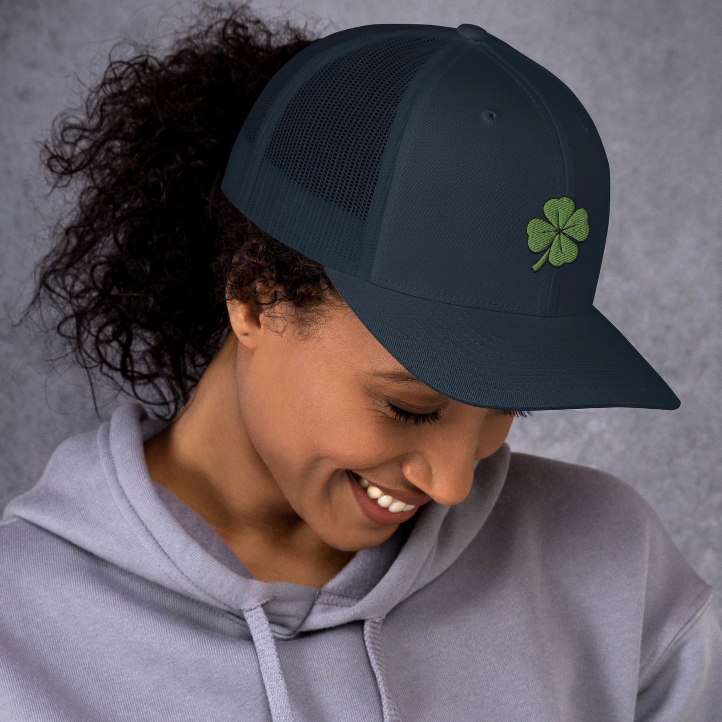 4 Leaf Clover Trucker Cap