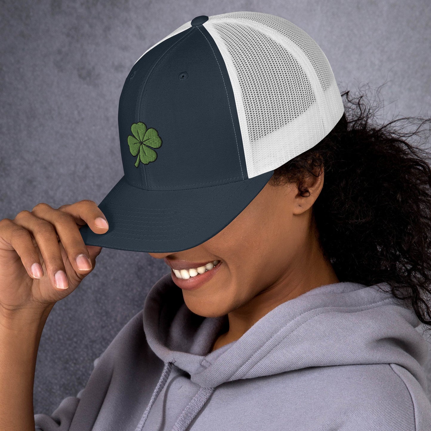 4 Leaf Clover Trucker Cap