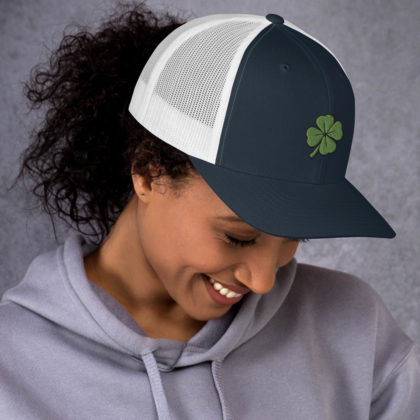 4 Leaf Clover Trucker Cap