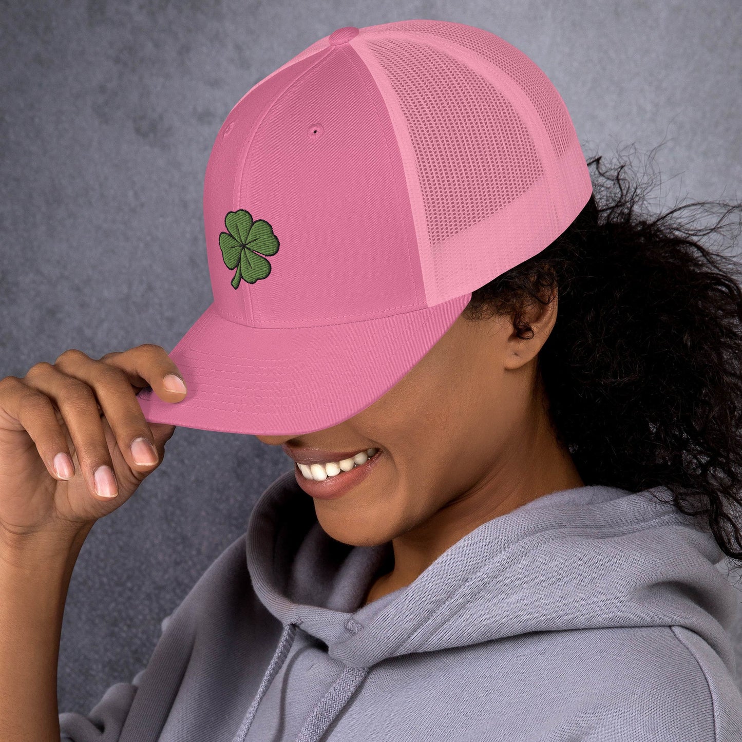 4 Leaf Clover Trucker Cap