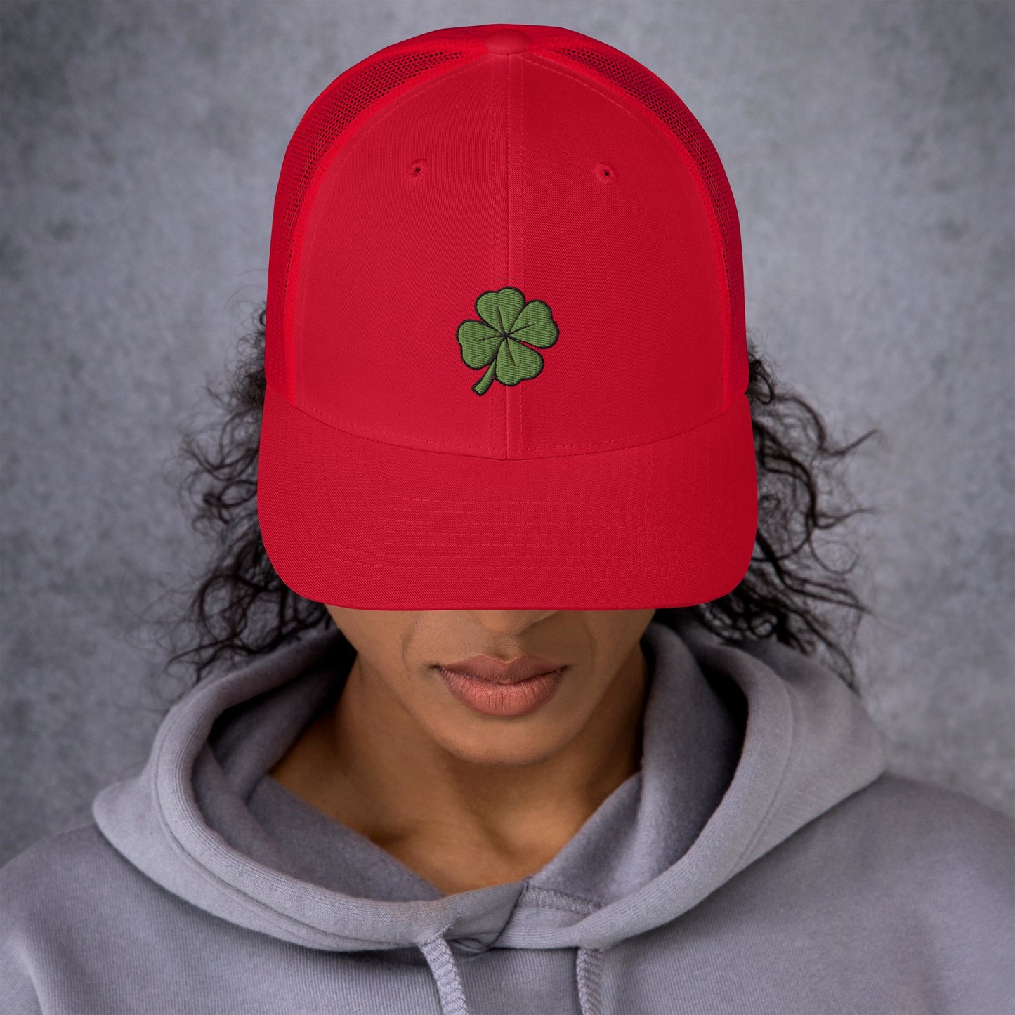 4 Leaf Clover Trucker Cap