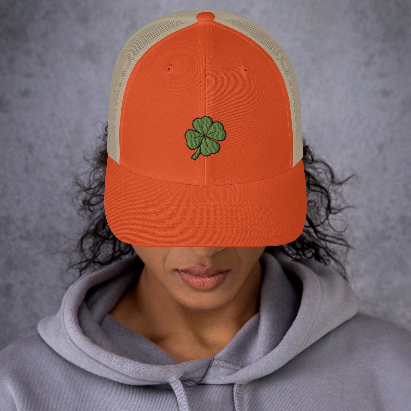 4 Leaf Clover Trucker Cap