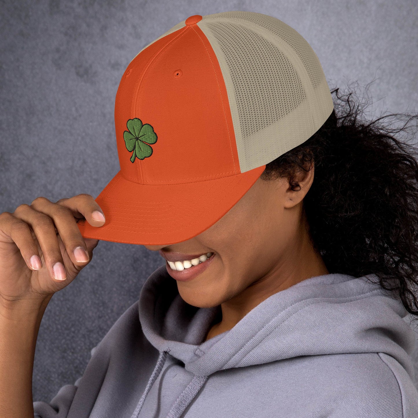 4 Leaf Clover Trucker Cap