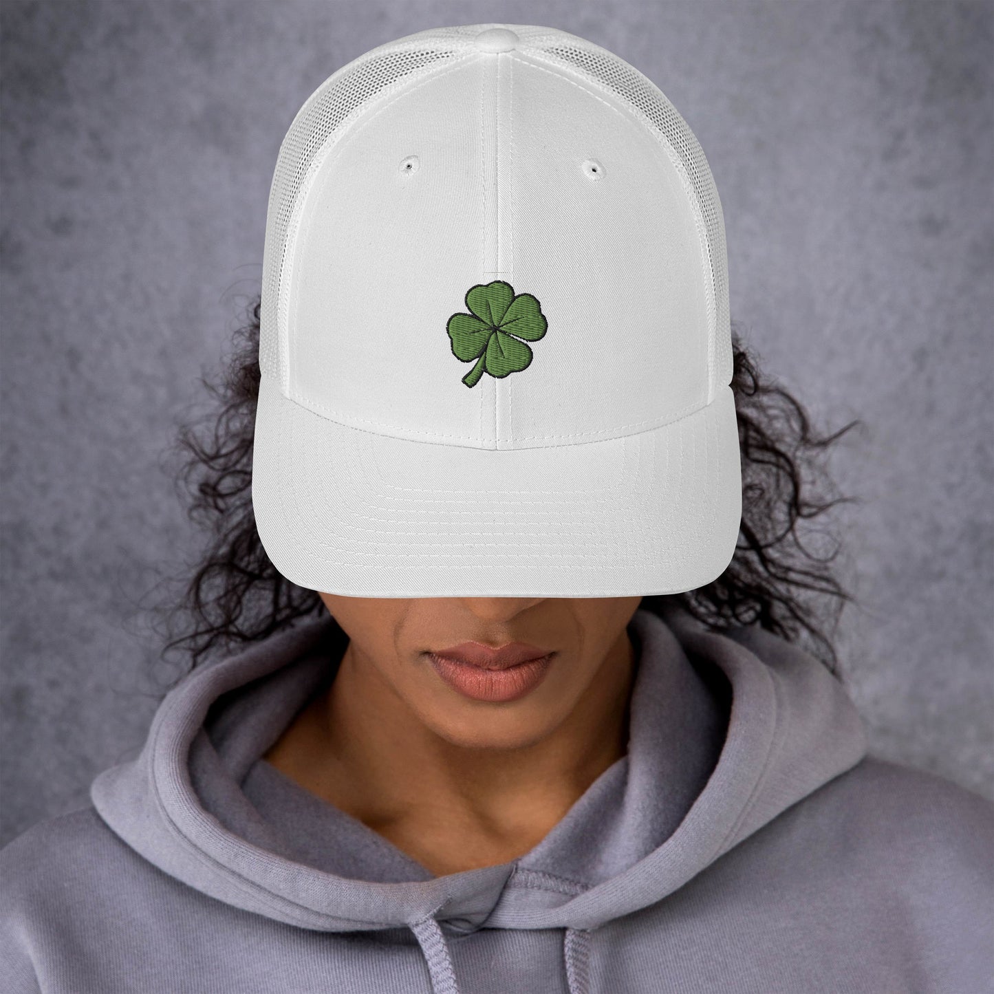 4 Leaf Clover Trucker Cap