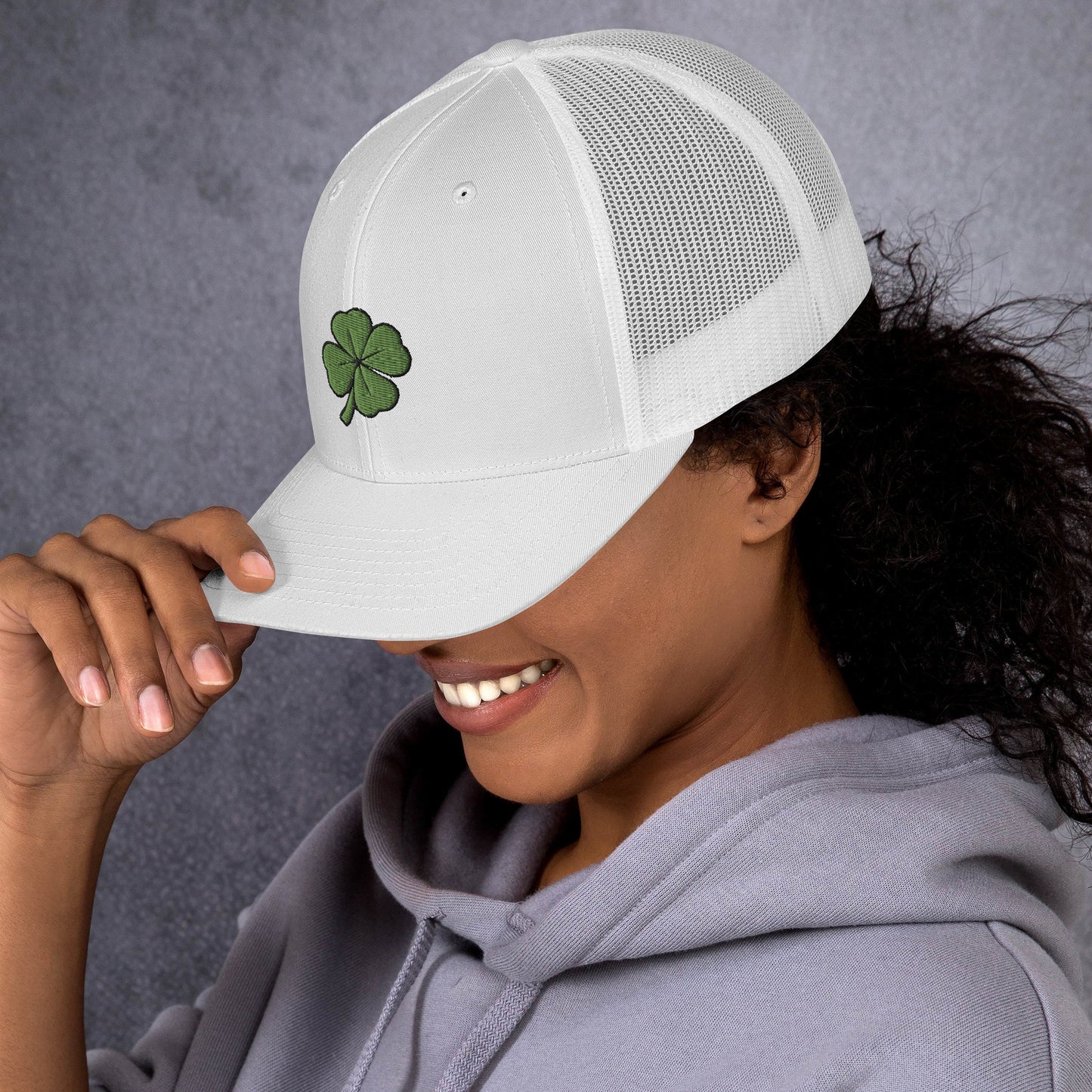 4 Leaf Clover Trucker Cap